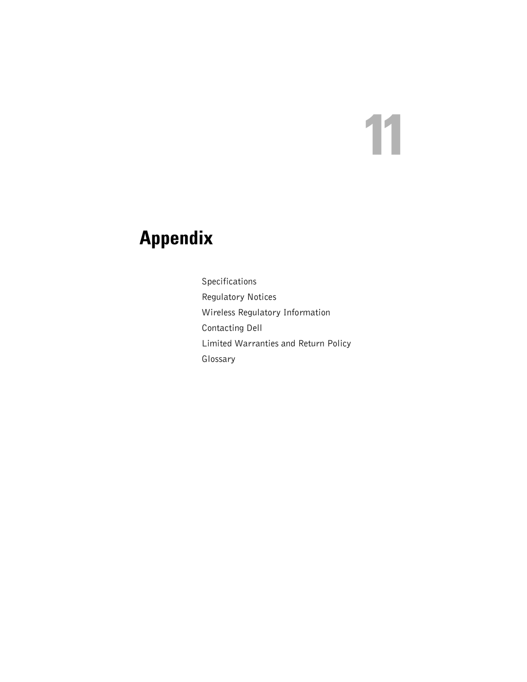 Dell HD03U, HC02U-C, HC02U-W, HC02U-B owner manual Appendix 