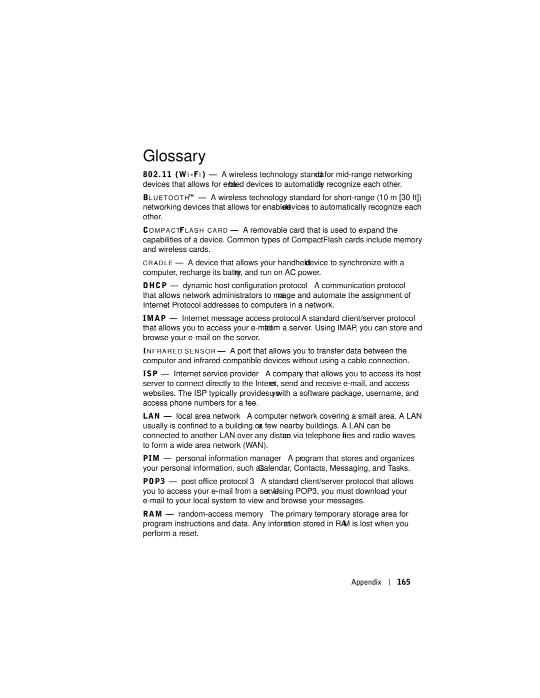 Dell HC02U-C, HC02U-W, HD03U, HC02U-B owner manual Glossary 