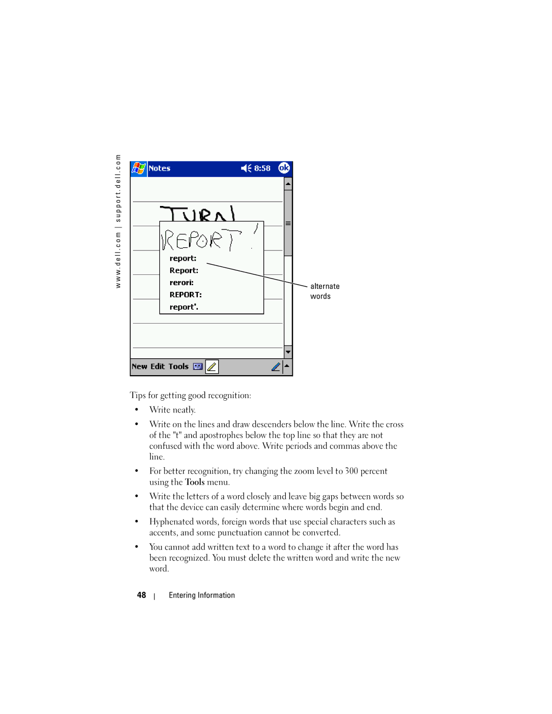 Dell HD03U, HC02U-C, HC02U-W, HC02U-B owner manual Wwalternate words 