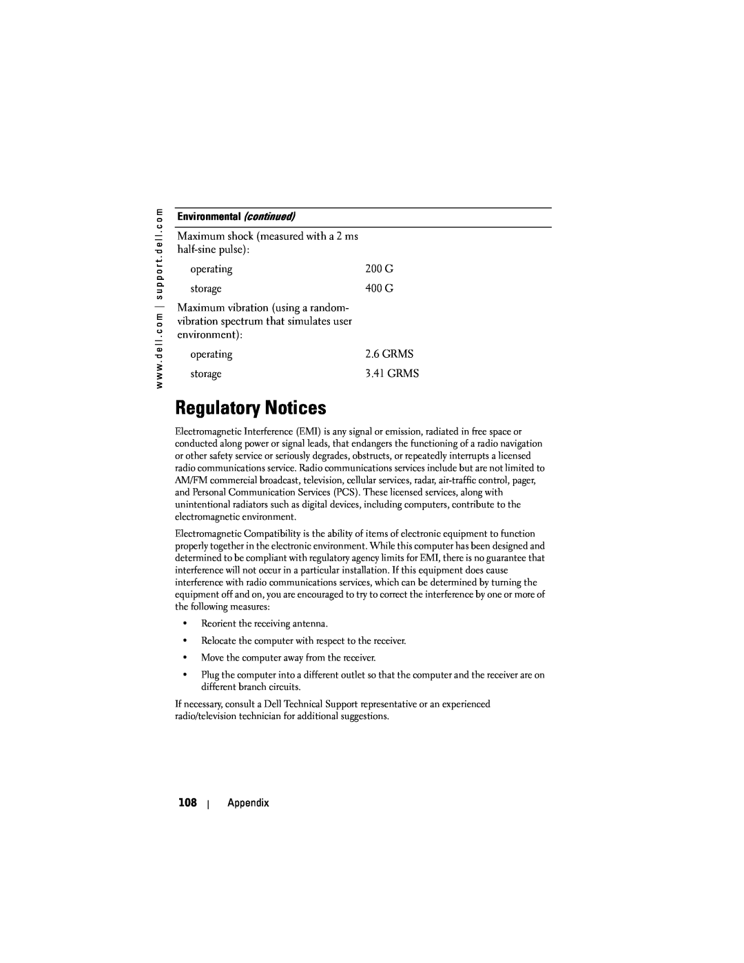 Dell HD03U, HC02U-C, HC02U-W, HC02U-B owner manual Regulatory Notices 