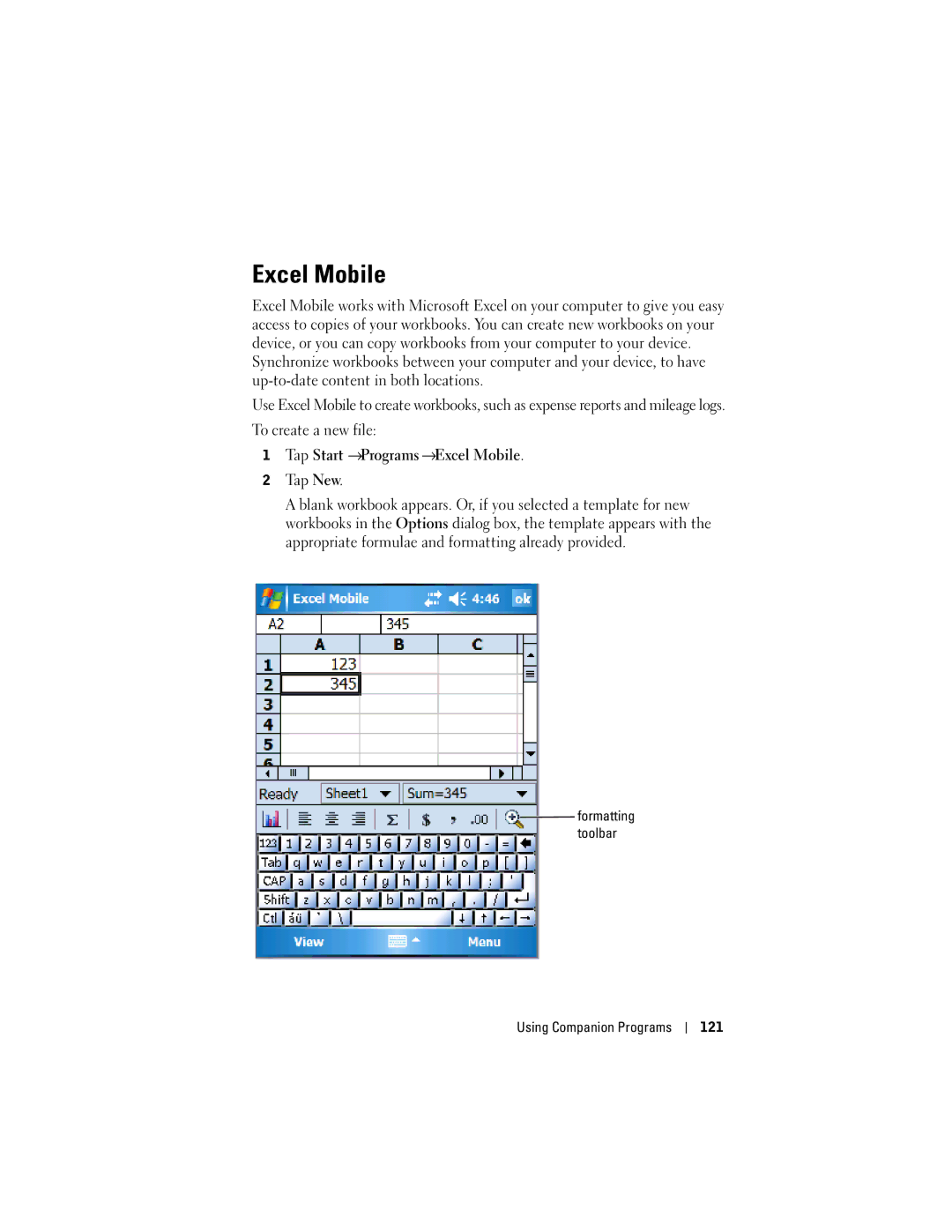 Dell HD04U, HC03UL owner manual Excel Mobile 