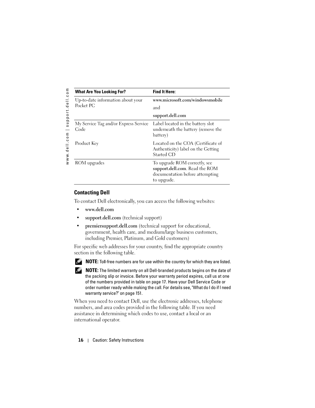 Dell HD04U, HC03UL owner manual Contacting Dell 