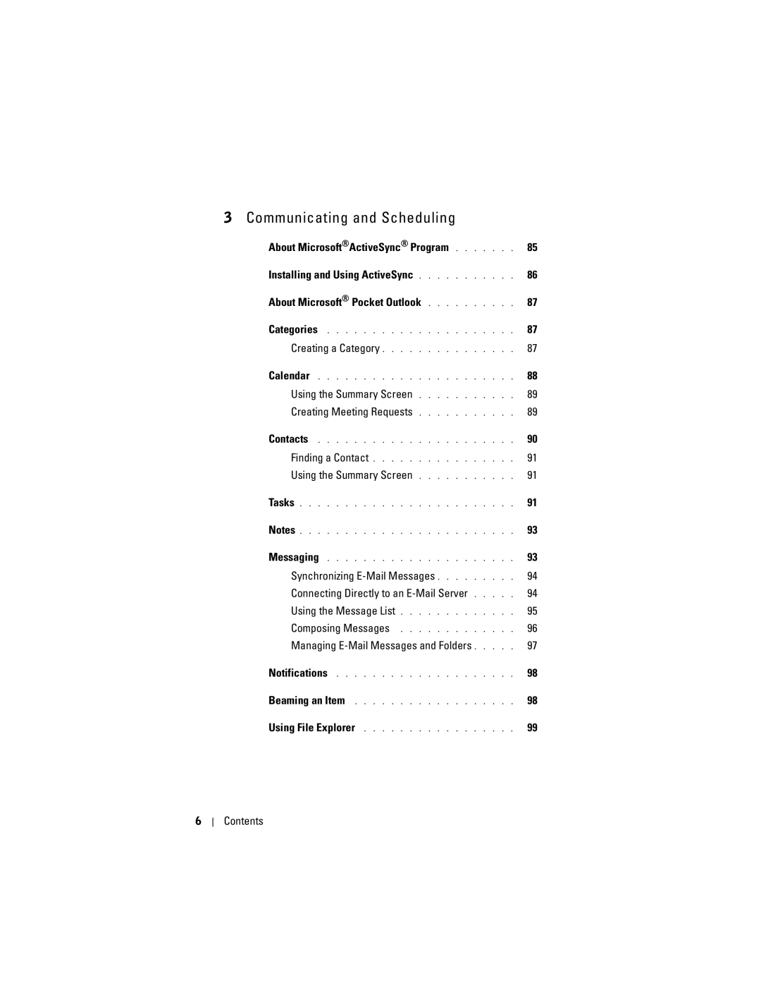 Dell HC03UL, HD04U owner manual Communicating and Scheduling 