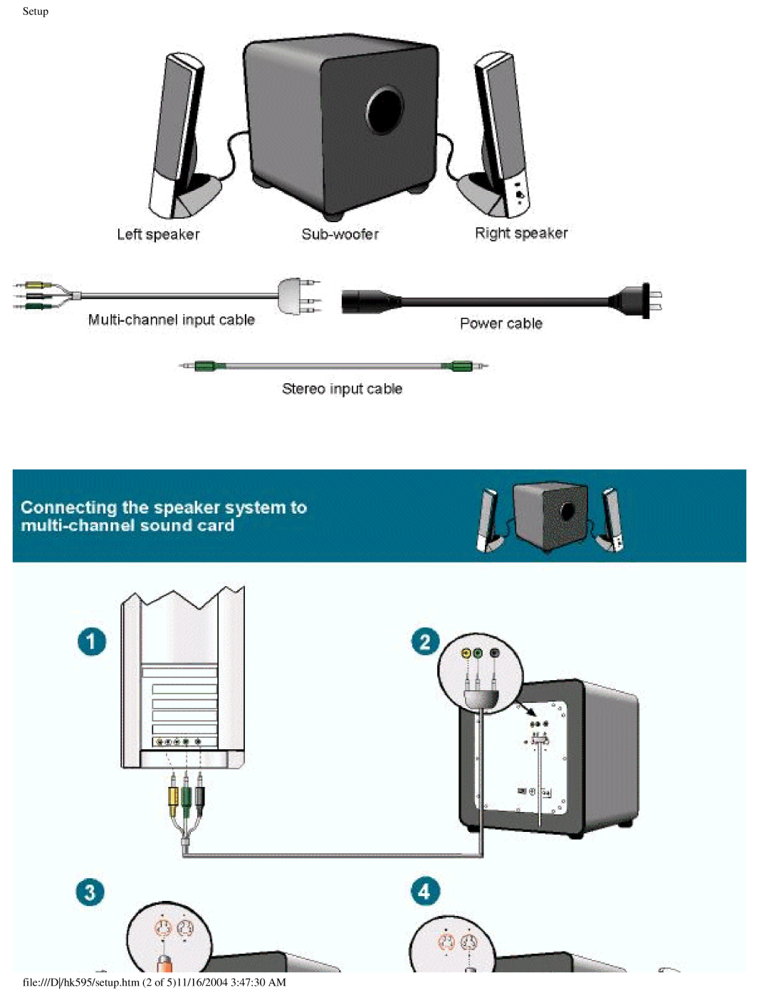 Dell HK-595 specifications Multichannel connection 