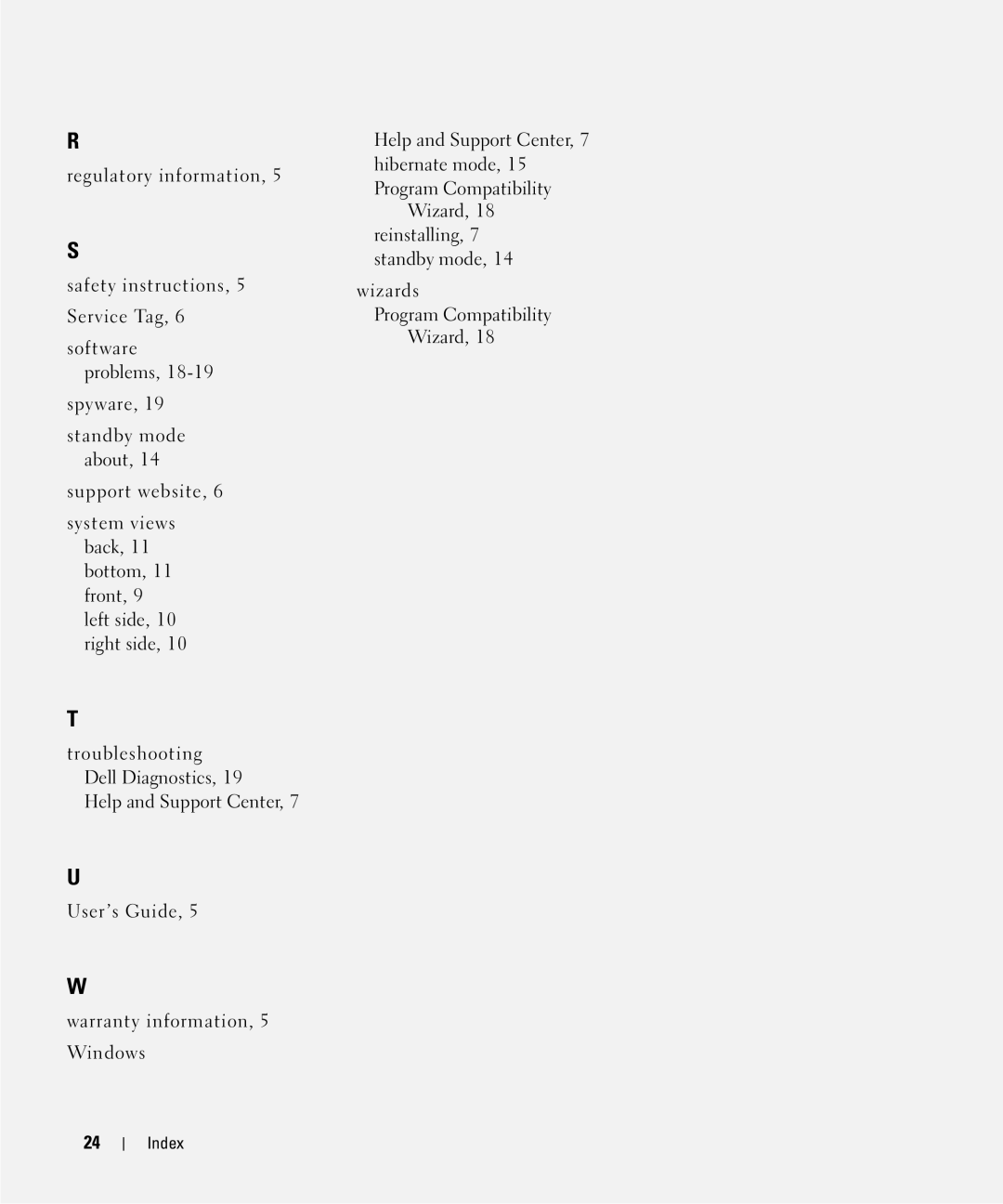 Dell HM328 manual Index 