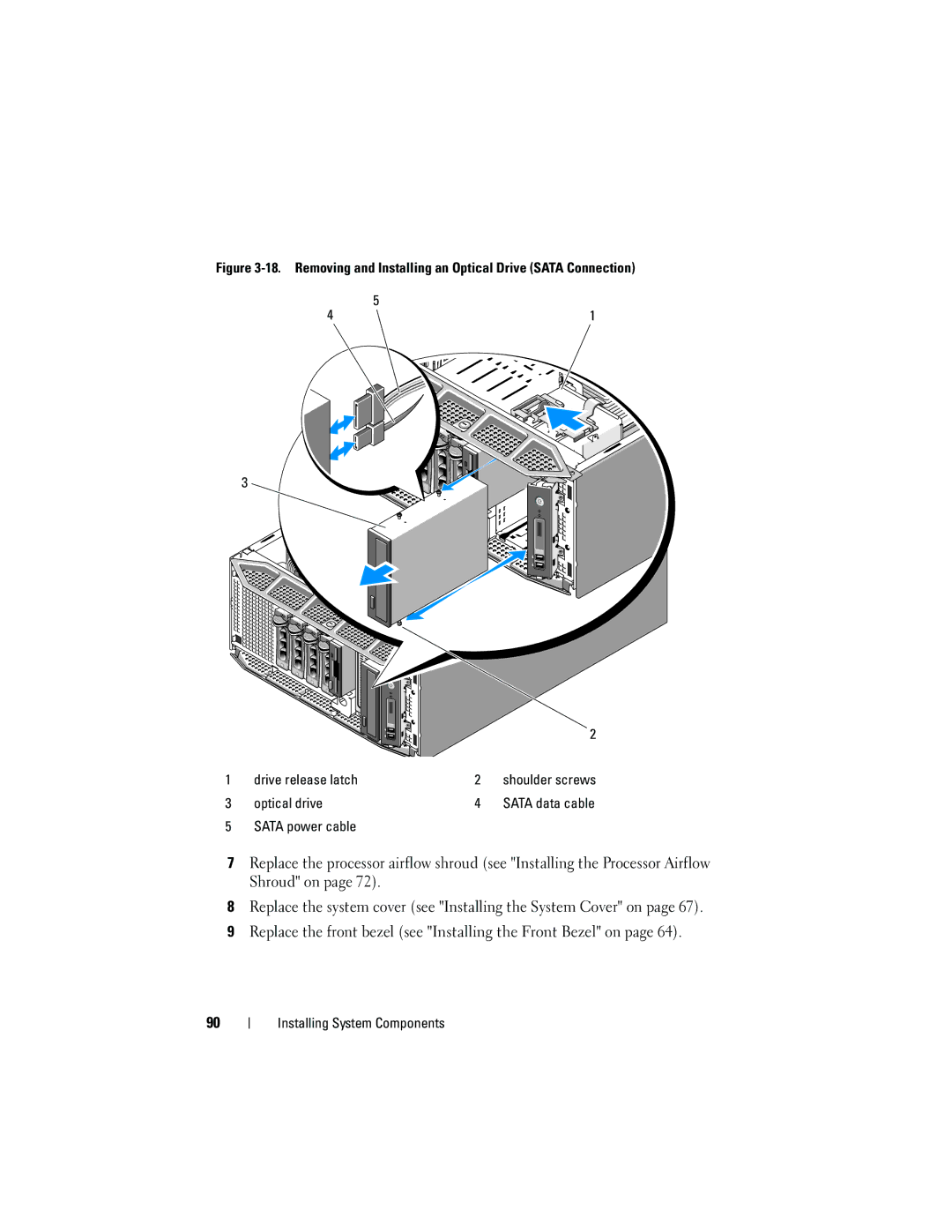 Dell HR675 owner manual Sata power cable 