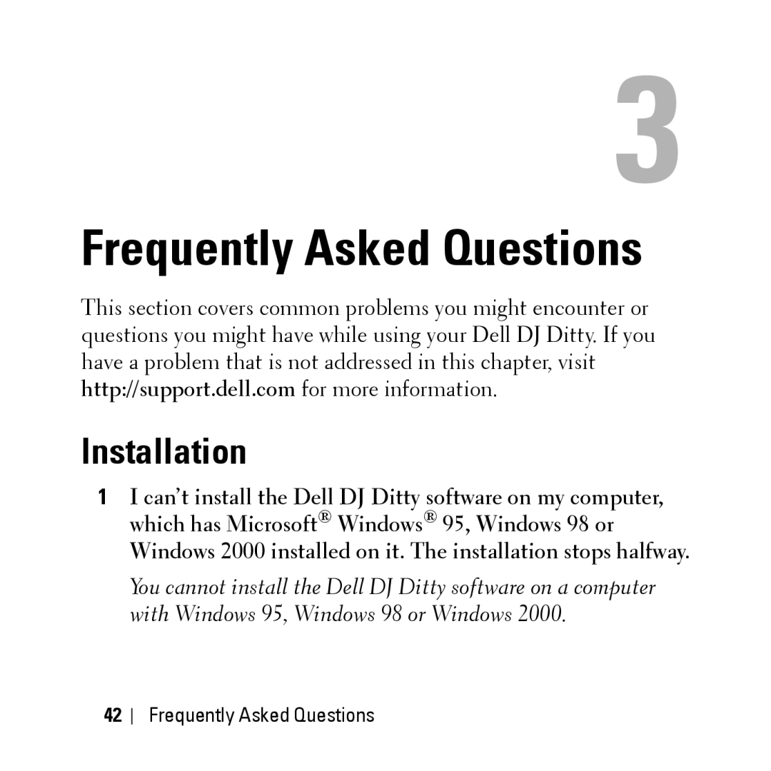 Dell HV04T owner manual Frequently Asked Questions, Installation 