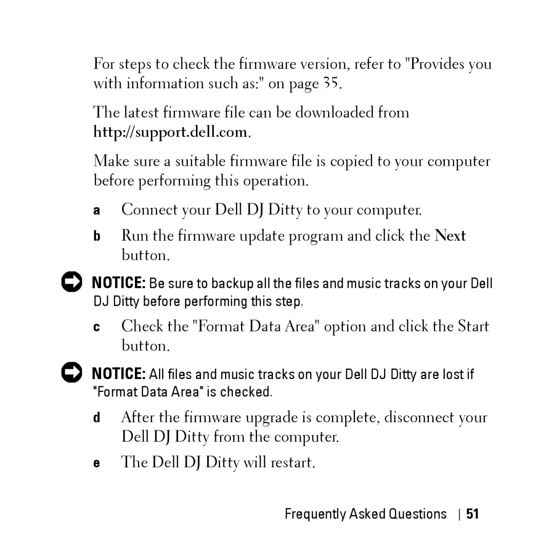 Dell HV04T owner manual Frequently Asked Questions 