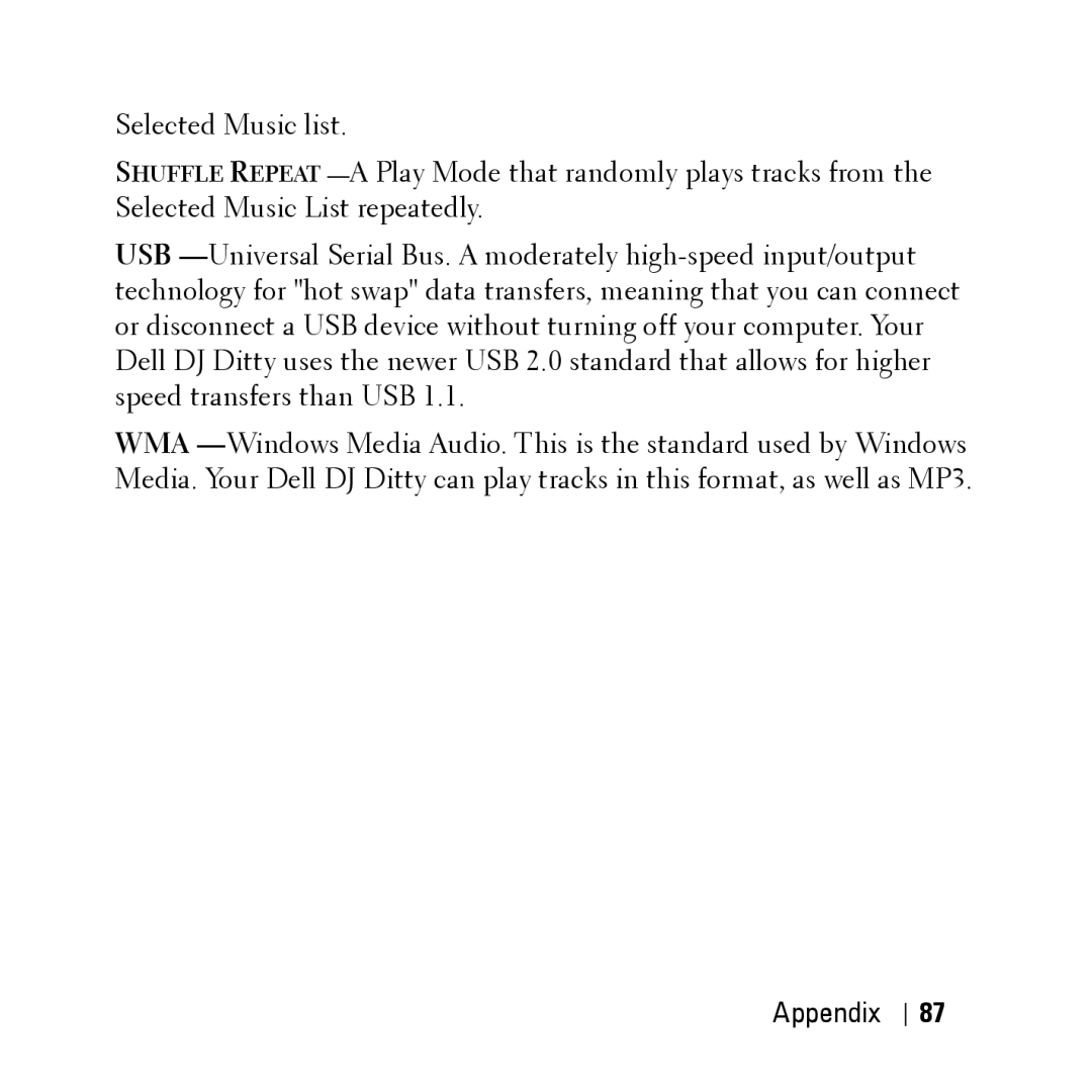 Dell HV04T owner manual Appendix 