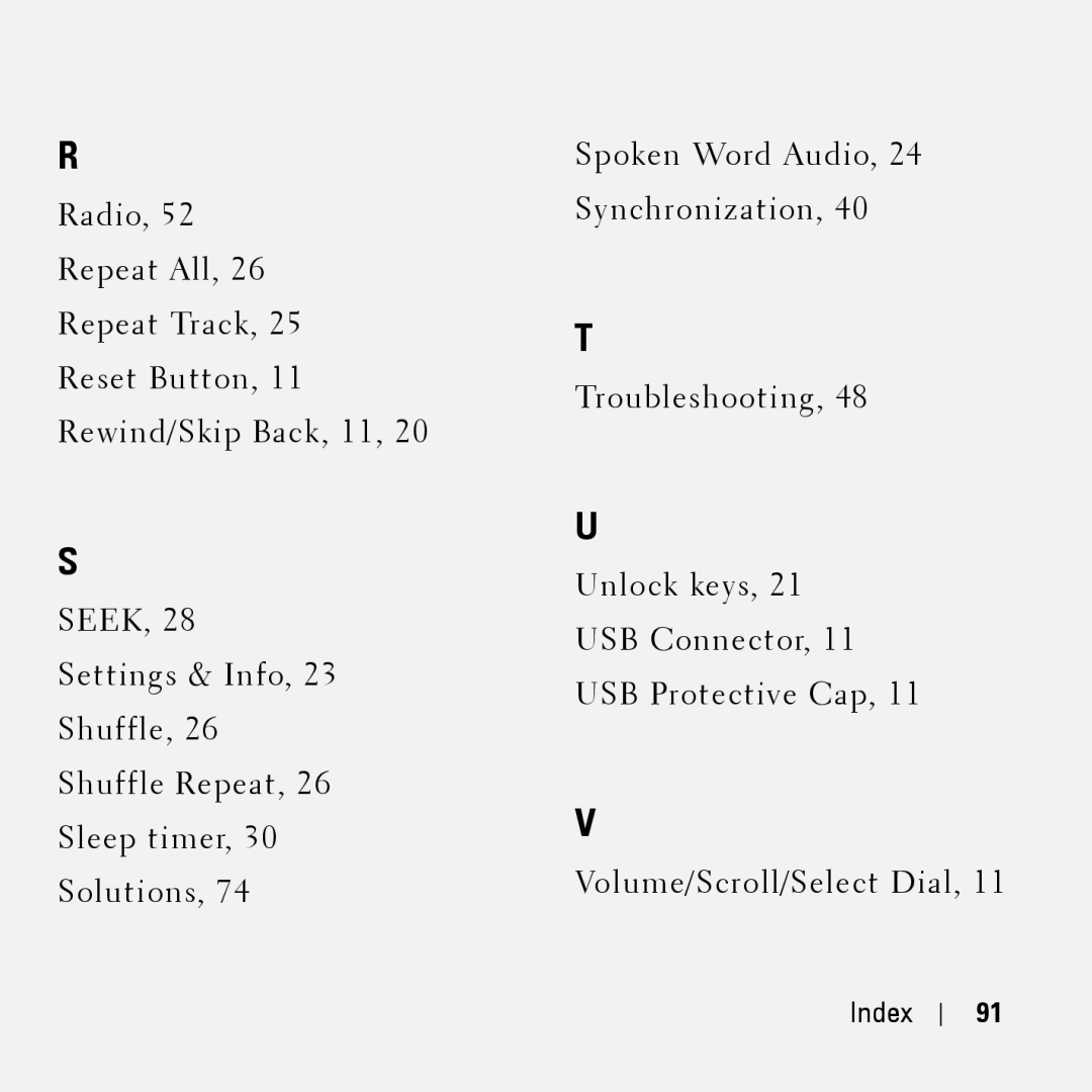 Dell HV04T owner manual Index 