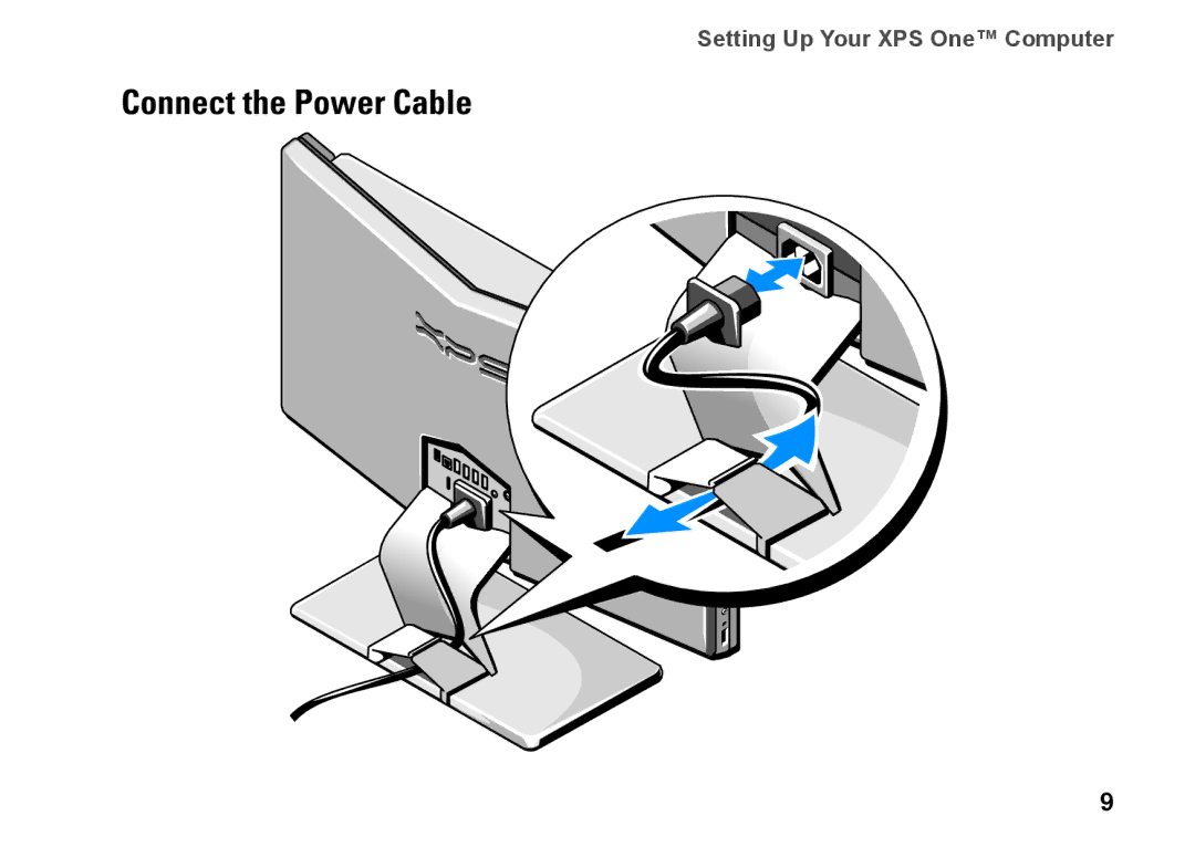 Dell A2420, HW049, MTG24 setup guide Connect the Power Cable 