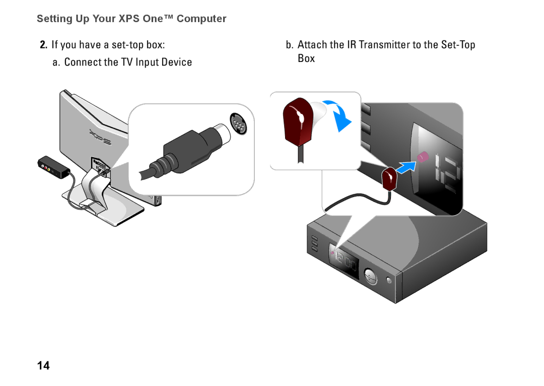 Dell MTG24, HW049, A2420 setup guide Setting Up Your XPS One Computer 