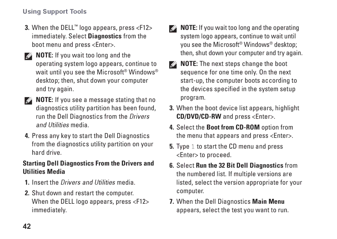 Dell A2420, HW049, MTG24 setup guide Insert the Drivers and Utilities media 