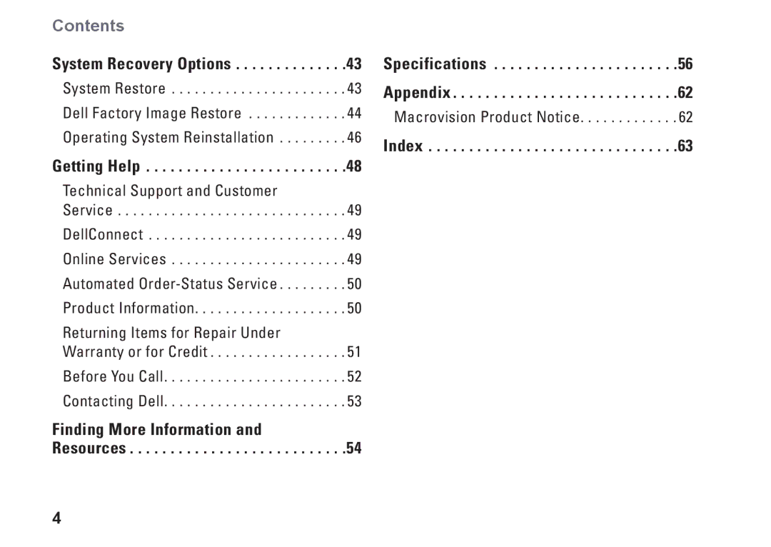 Dell HW049, MTG24, A2420 setup guide Contents﻿ 