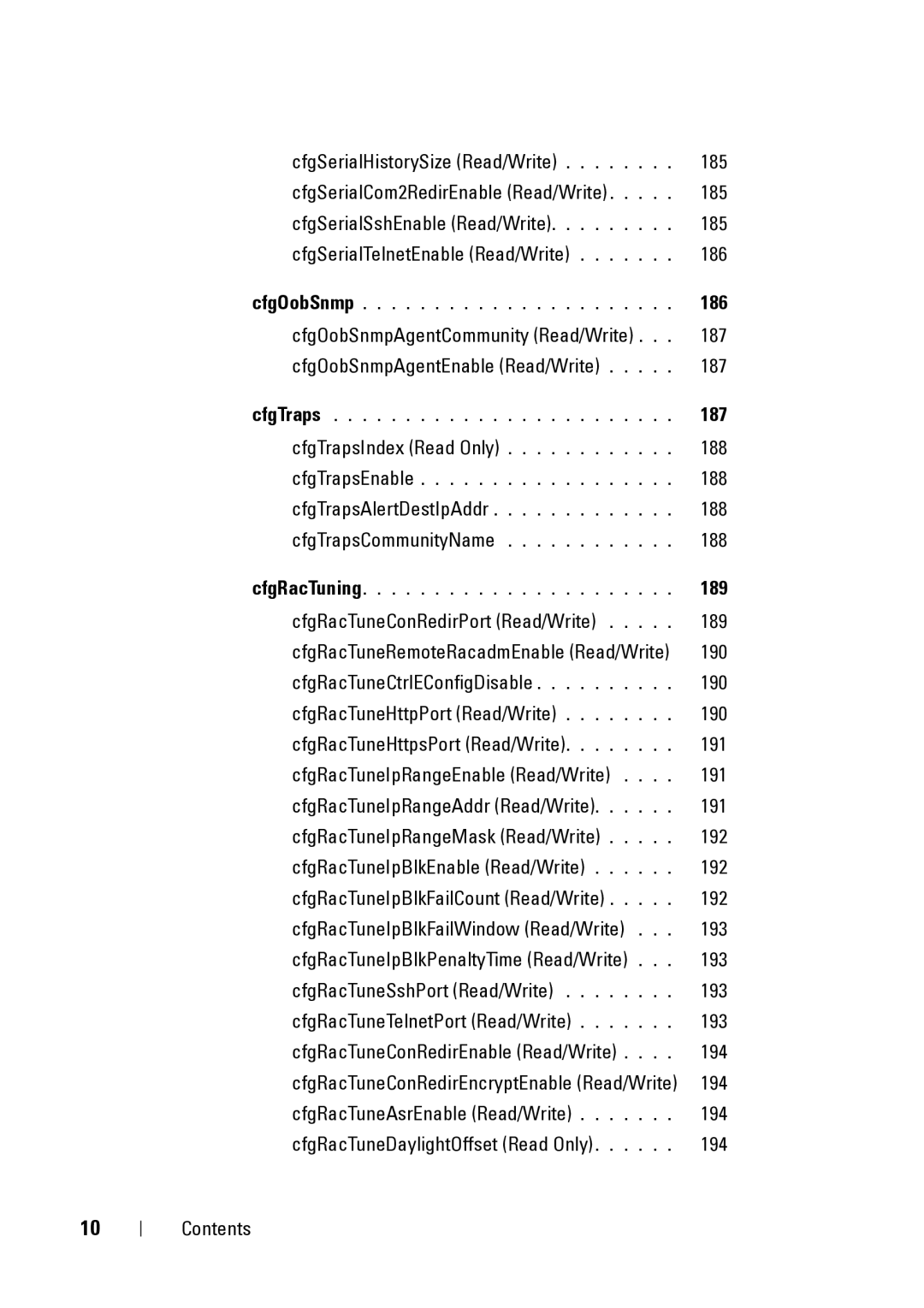 Dell IDRAC6 3.5, IDRAC6 1.95, CMC 3.2 manual 186, 187, 189 