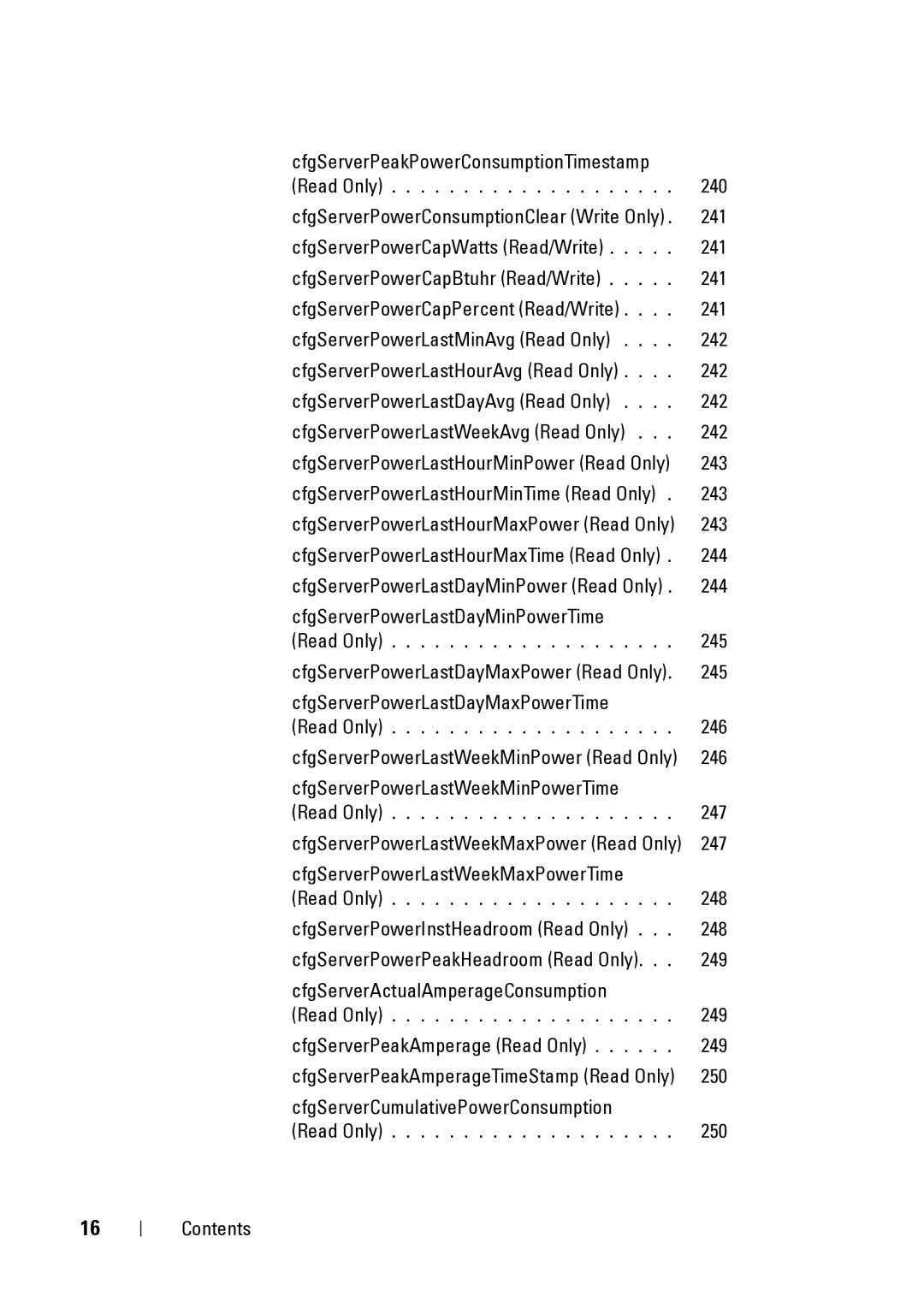 Dell IDRAC6 3.5, IDRAC6 1.95, CMC 3.2 manual CfgServerPeakPowerConsumptionTimestamp 