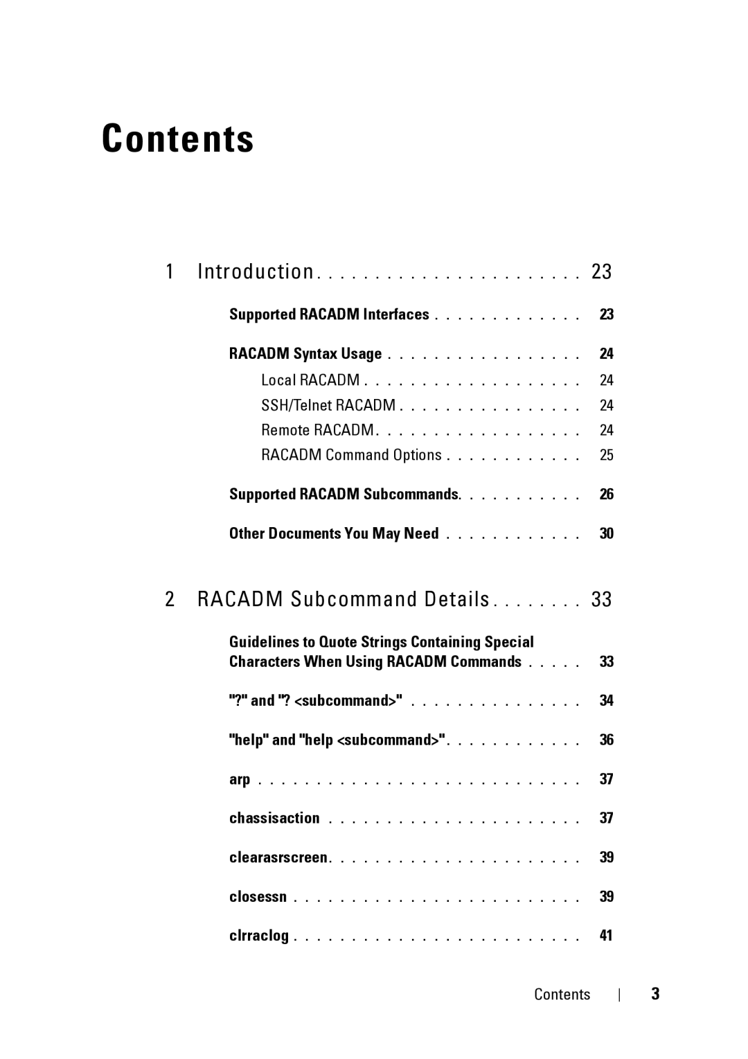 Dell IDRAC6 1.95, IDRAC6 3.5, CMC 3.2 manual Contents 