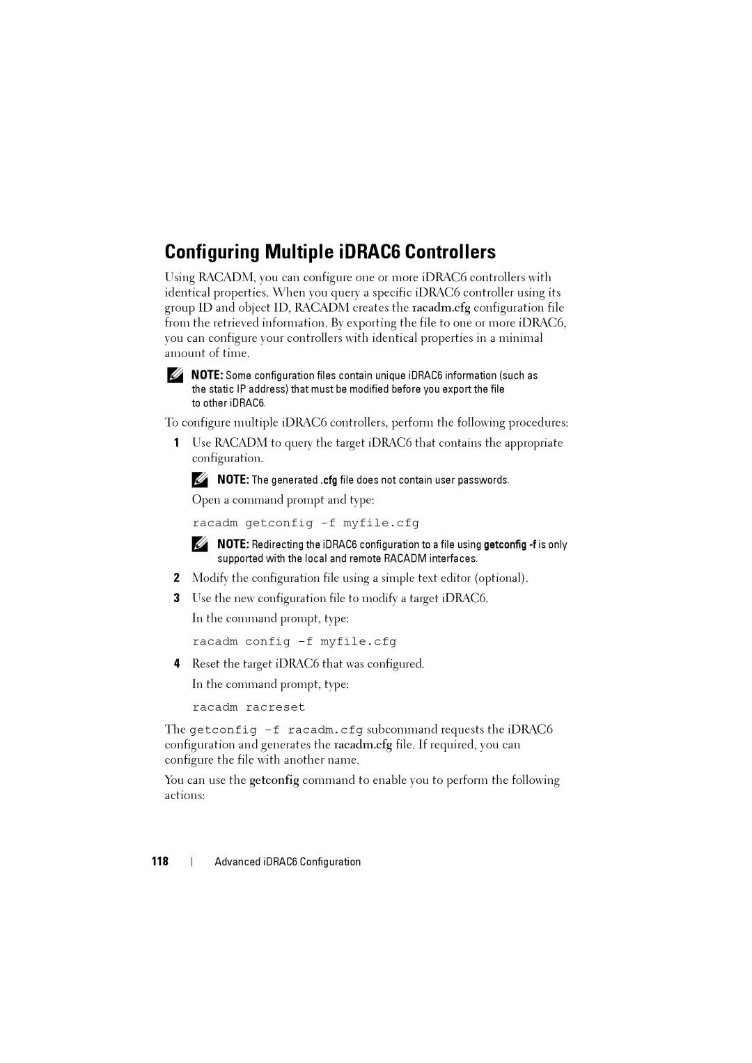 Dell IDRAC6 manual Configuring Multiple iDRAC6 Controllers, 118 