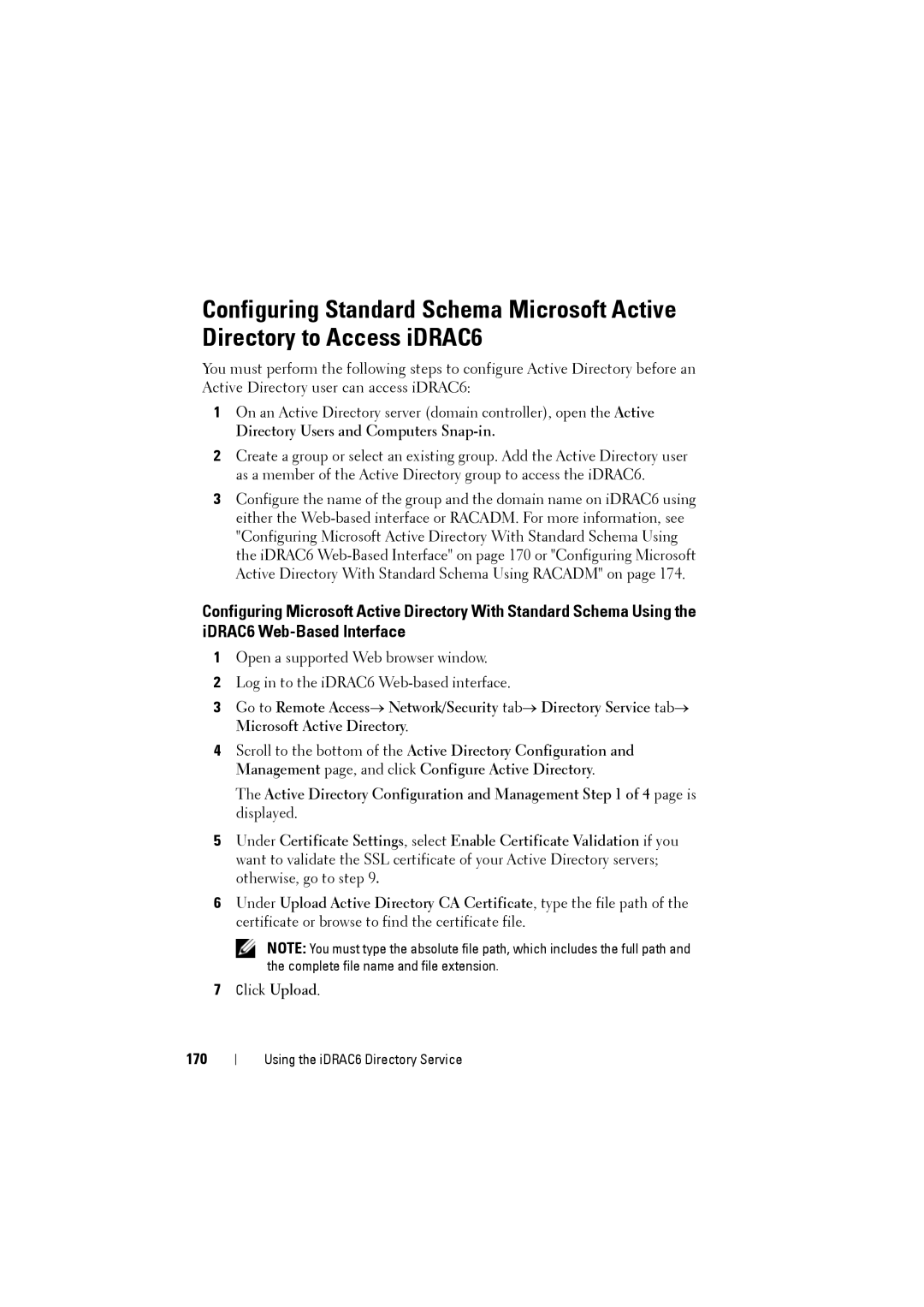 Dell IDRAC6 manual Directory Users and Computers Snap-in, 170 