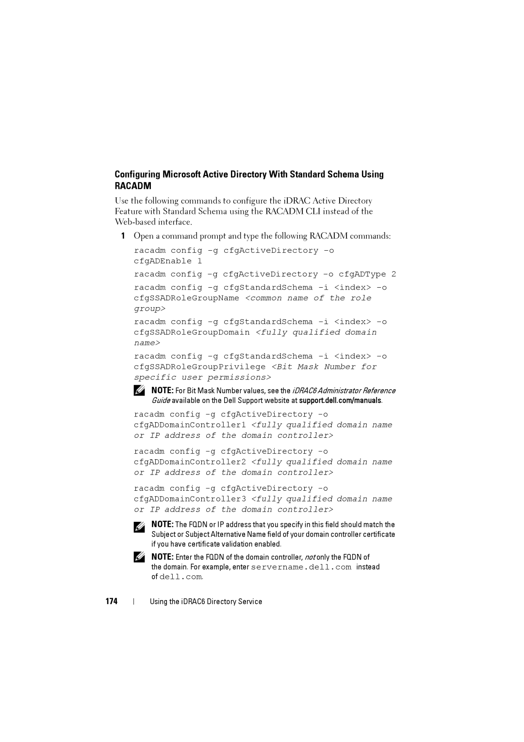 Dell IDRAC6 manual 174 