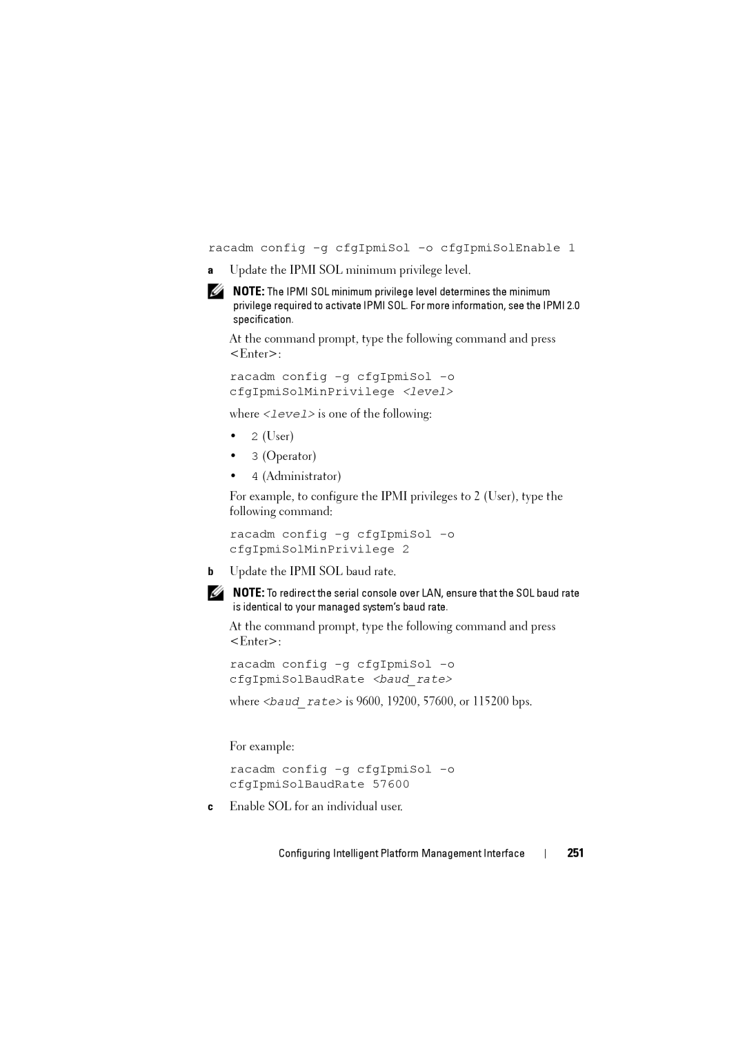 Dell IDRAC6 manual 251 