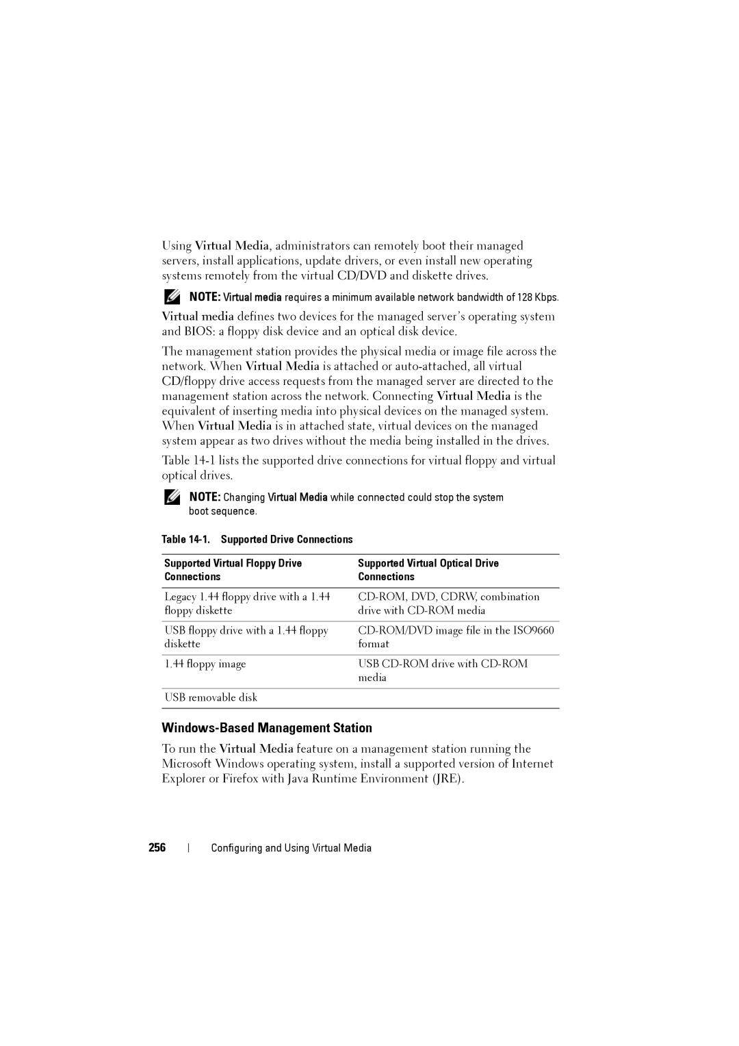 Dell IDRAC6 manual Windows-Based Management Station, 256 