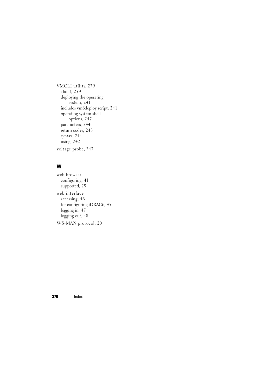 Dell IDRAC6 manual Index 