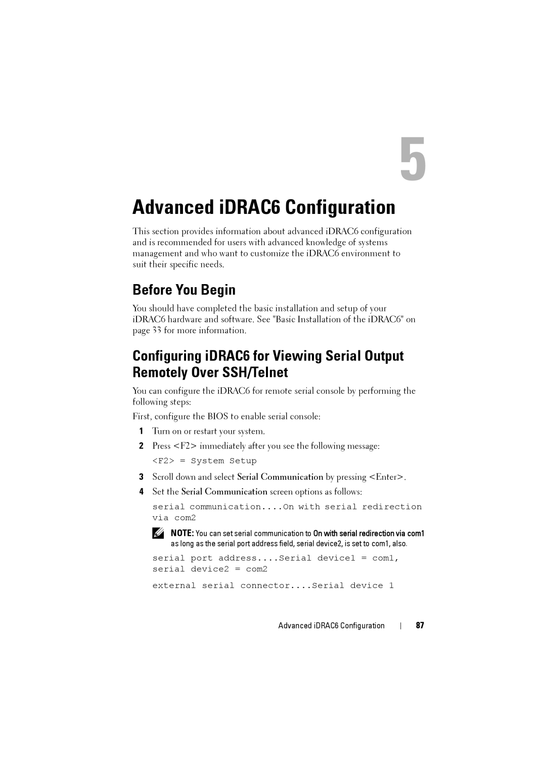 Dell IDRAC6 manual Advanced iDRAC6 Configuration, Before You Begin 