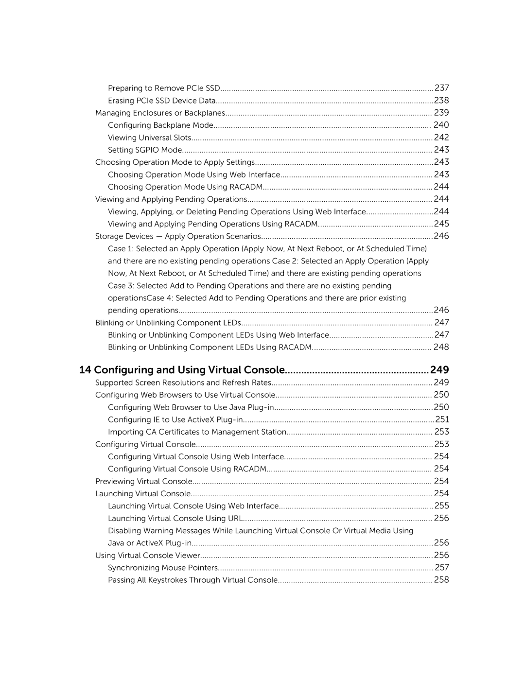 Dell iDRAC8 manual Configuring and Using Virtual Console 249 