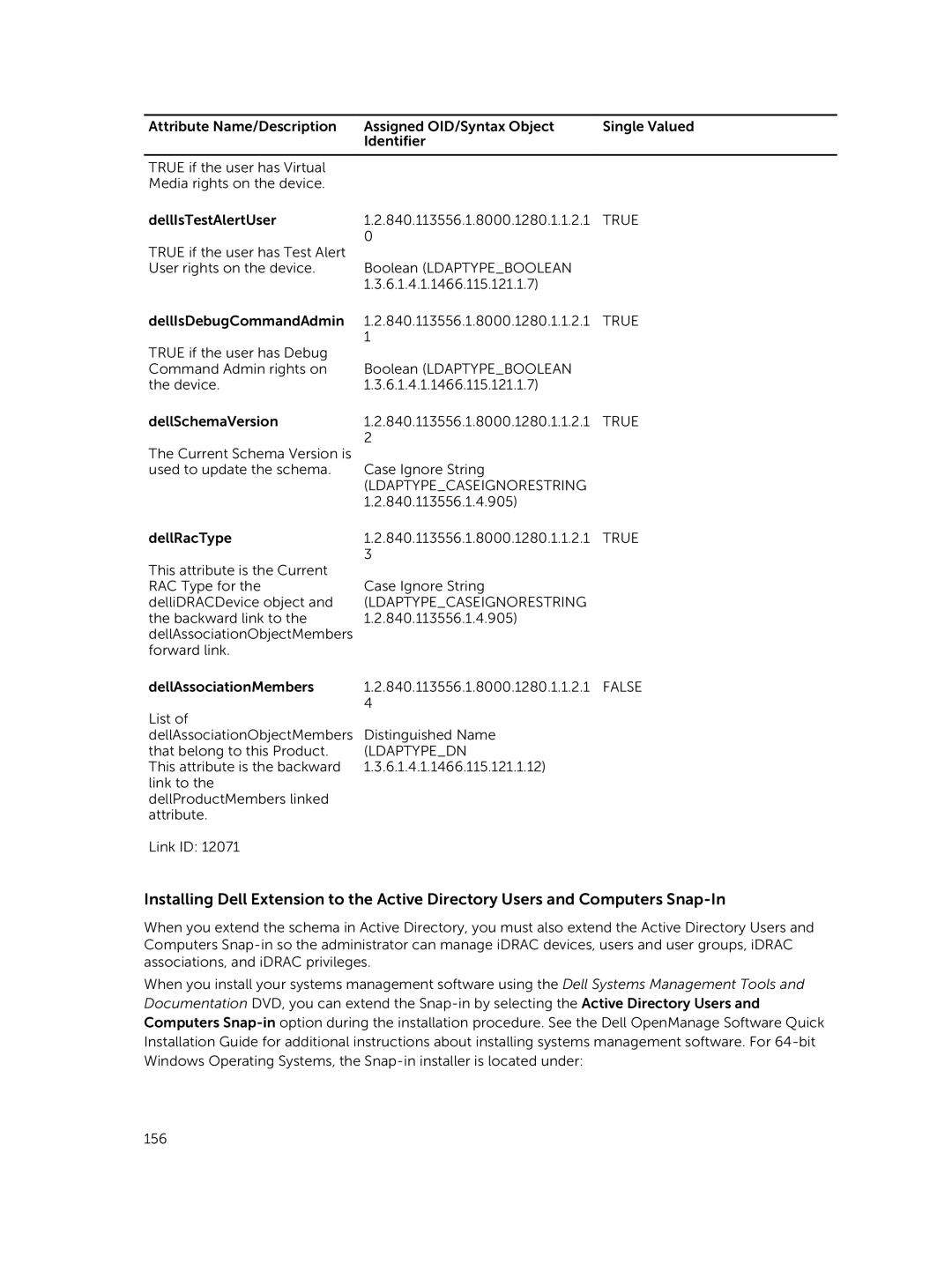 Dell iDRAC8 manual Ldaptypecaseignorestring 