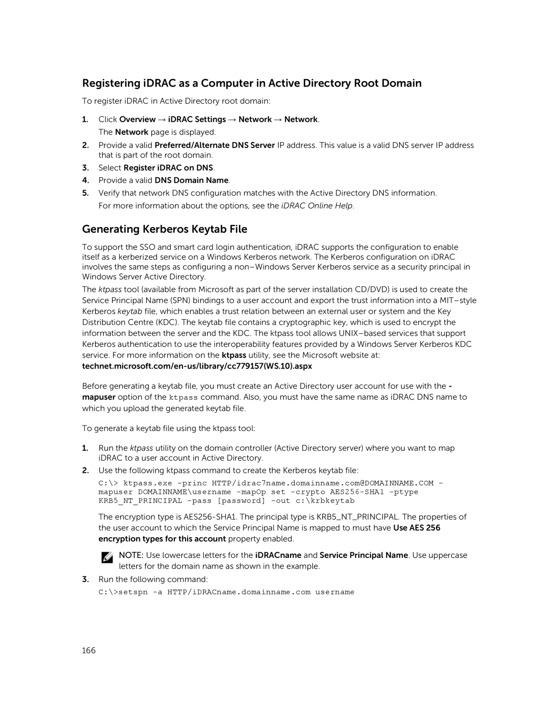 Dell iDRAC8 manual Generating Kerberos Keytab File 