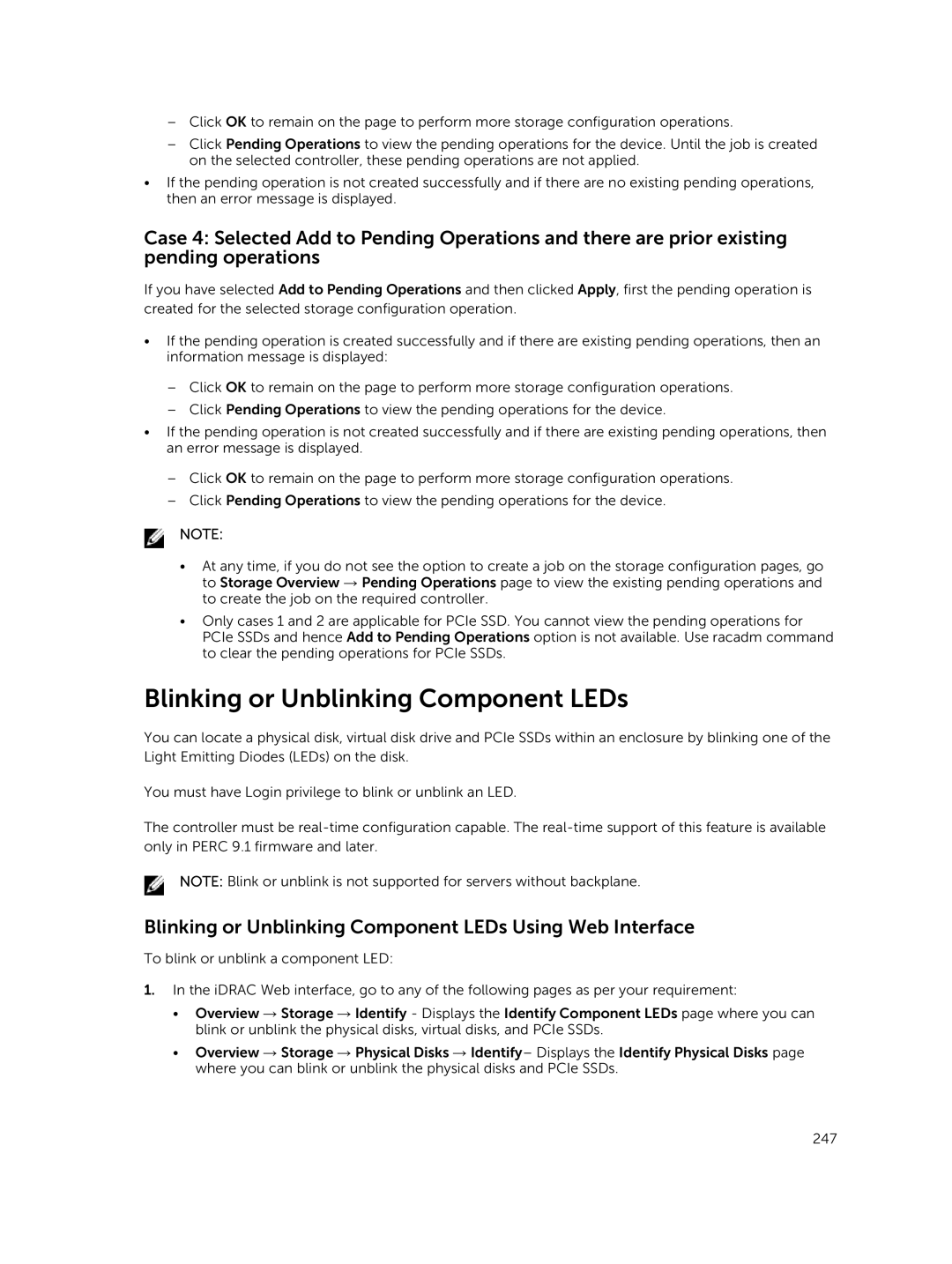 Dell iDRAC8 manual Blinking or Unblinking Component LEDs Using Web Interface 