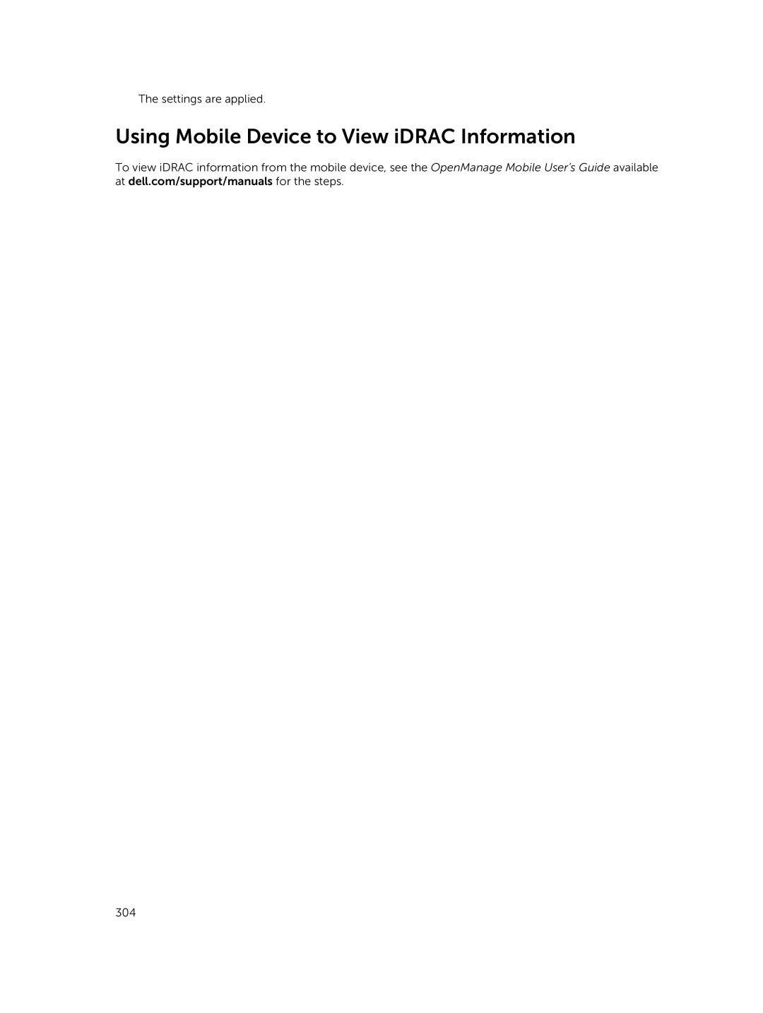 Dell iDRAC8 manual Using Mobile Device to View iDRAC Information 