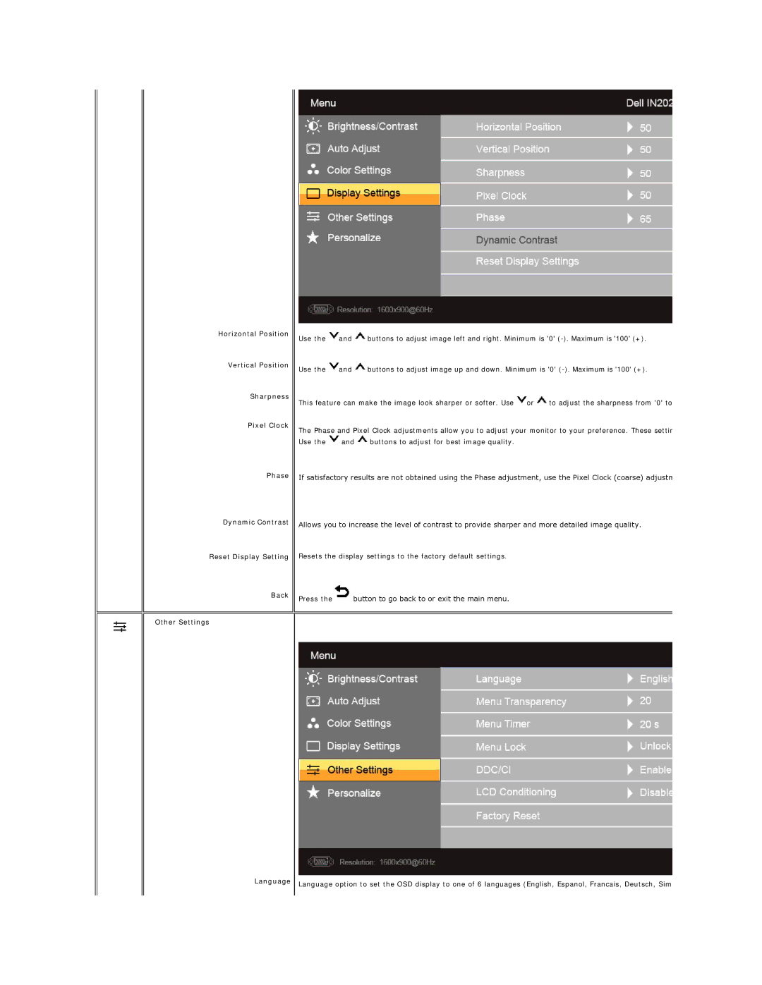 Dell IN2020MF, IN2020F appendix 