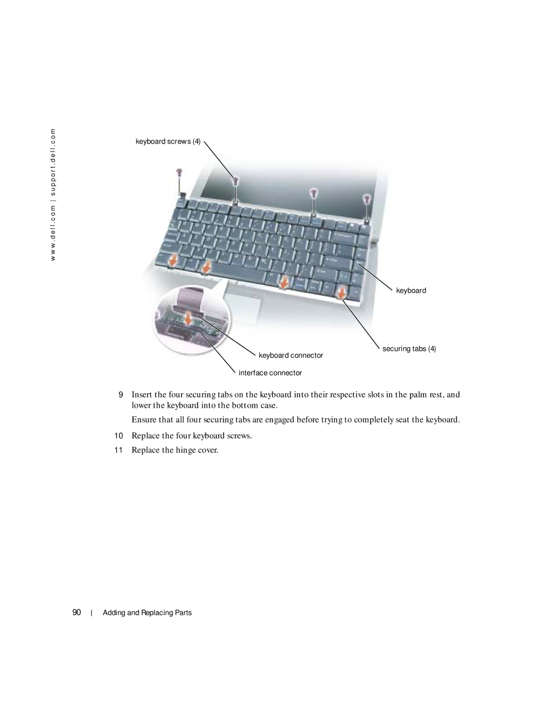 Dell Inspiron 1150 owner manual Adding and Replacing Parts 