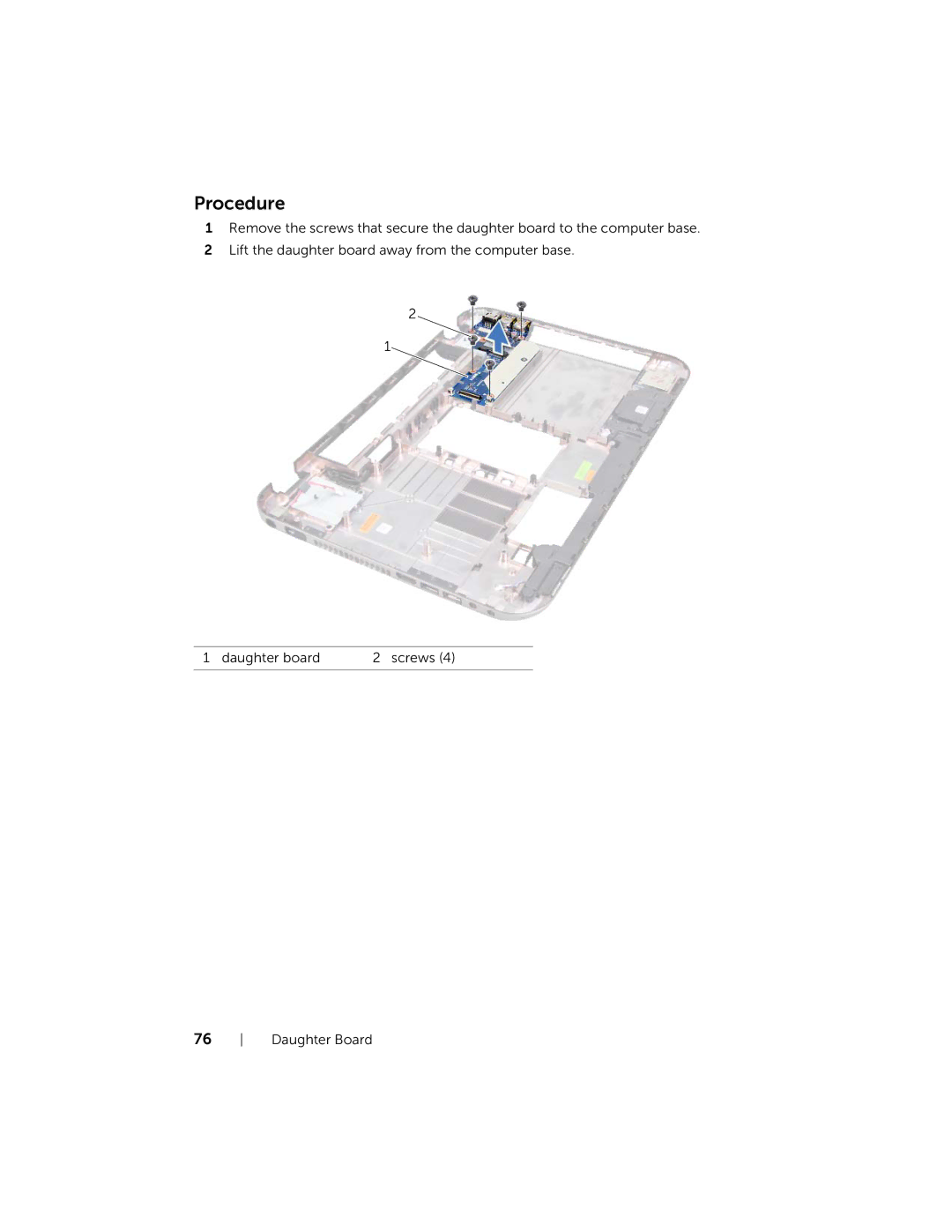 Dell Inspiron 15R manual Procedure 