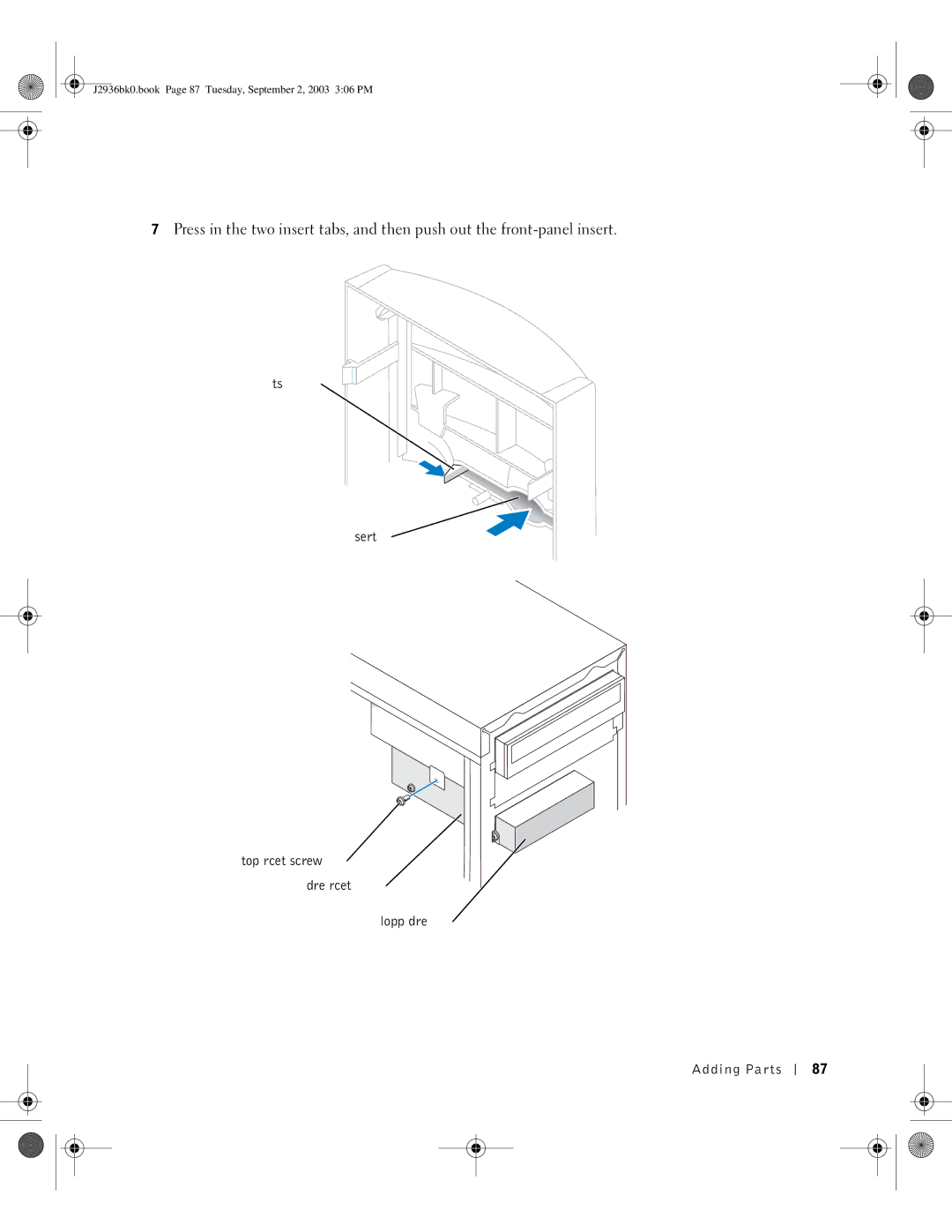 Dell manual J2936bk0.book Page 87 Tuesday, September 2, 2003 306 PM 