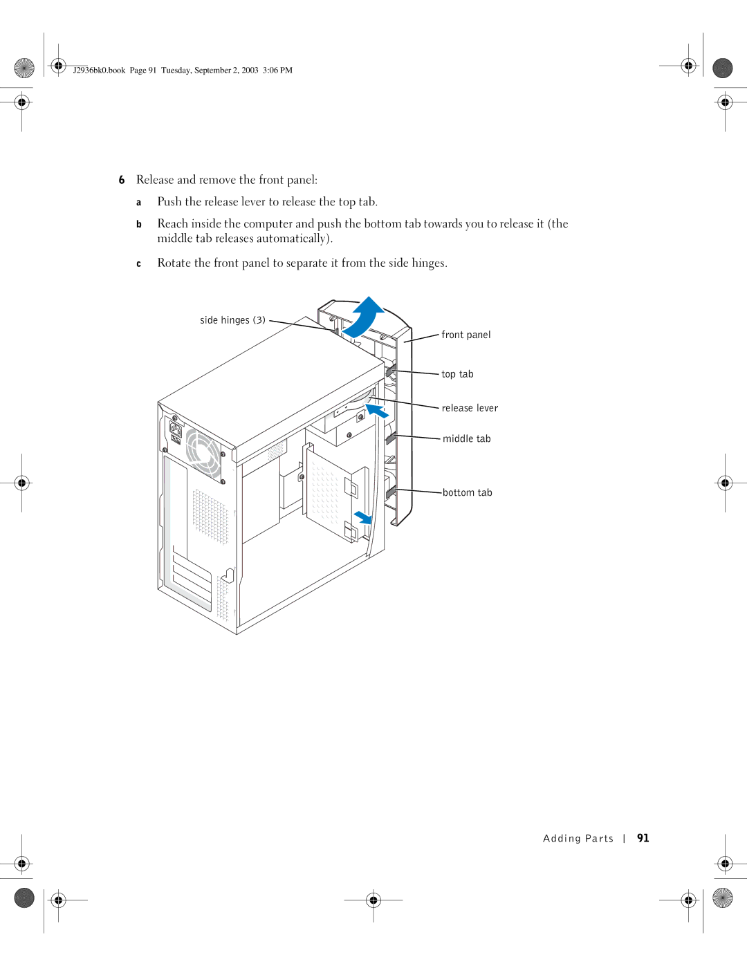 Dell manual J2936bk0.book Page 91 Tuesday, September 2, 2003 306 PM 