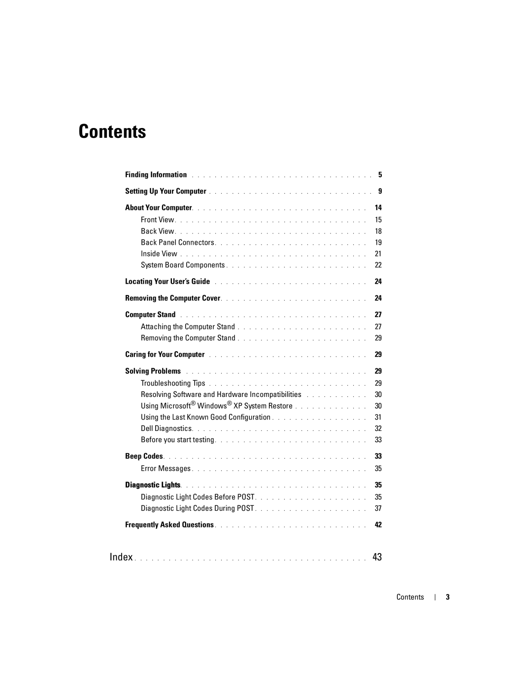 Dell DCD0, JD963 manual Contents 