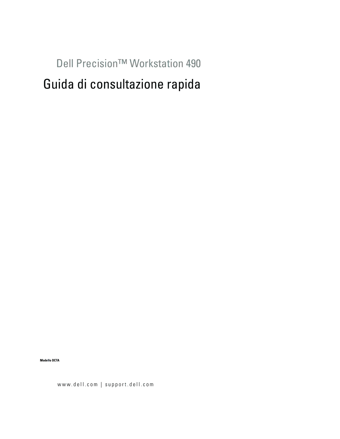 Dell JD967 manual Guida di consultazione rapida 