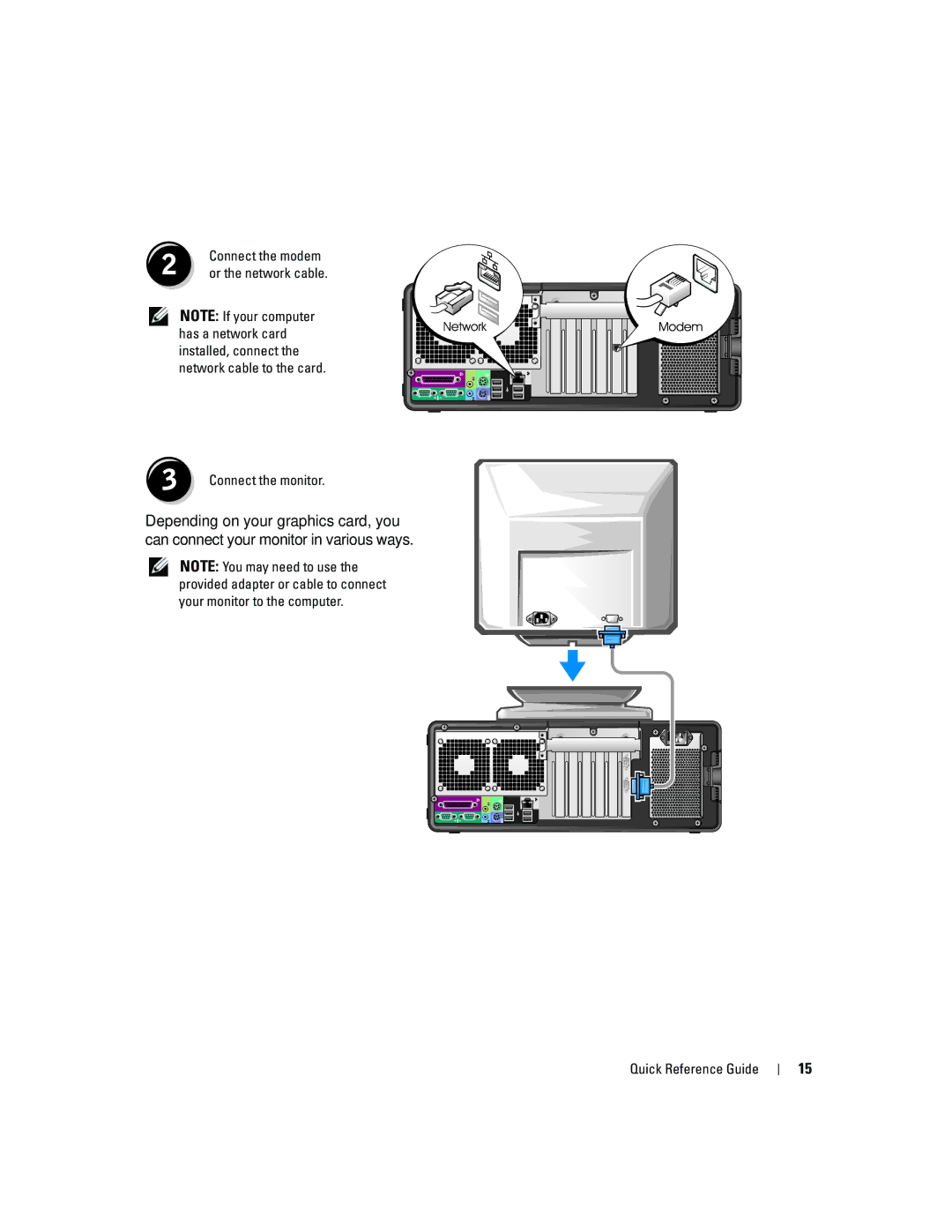 Dell JD967 manual Connect the modem 