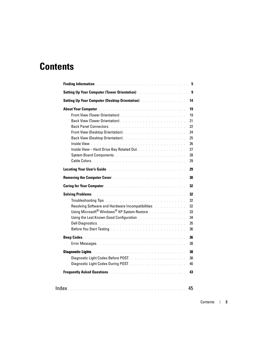 Dell JD967 manual Contents 