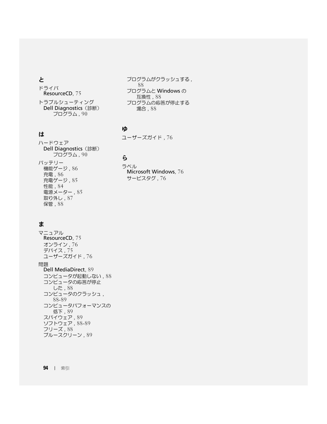 Dell JD977 manual 88-89, Microsoft Windows 