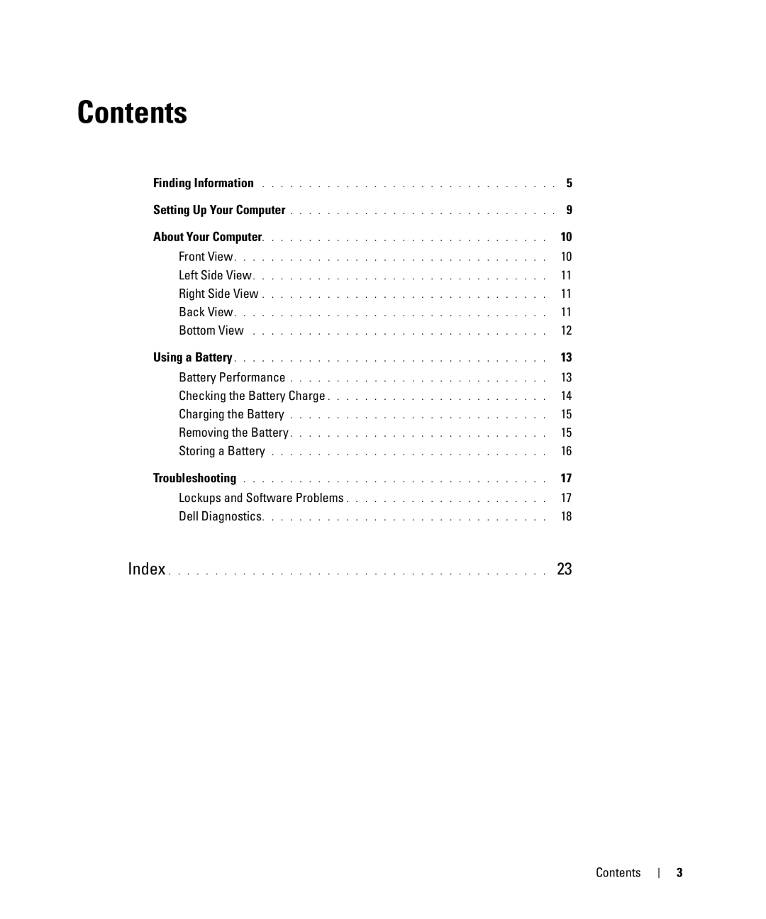 Dell JF854 manual Contents 