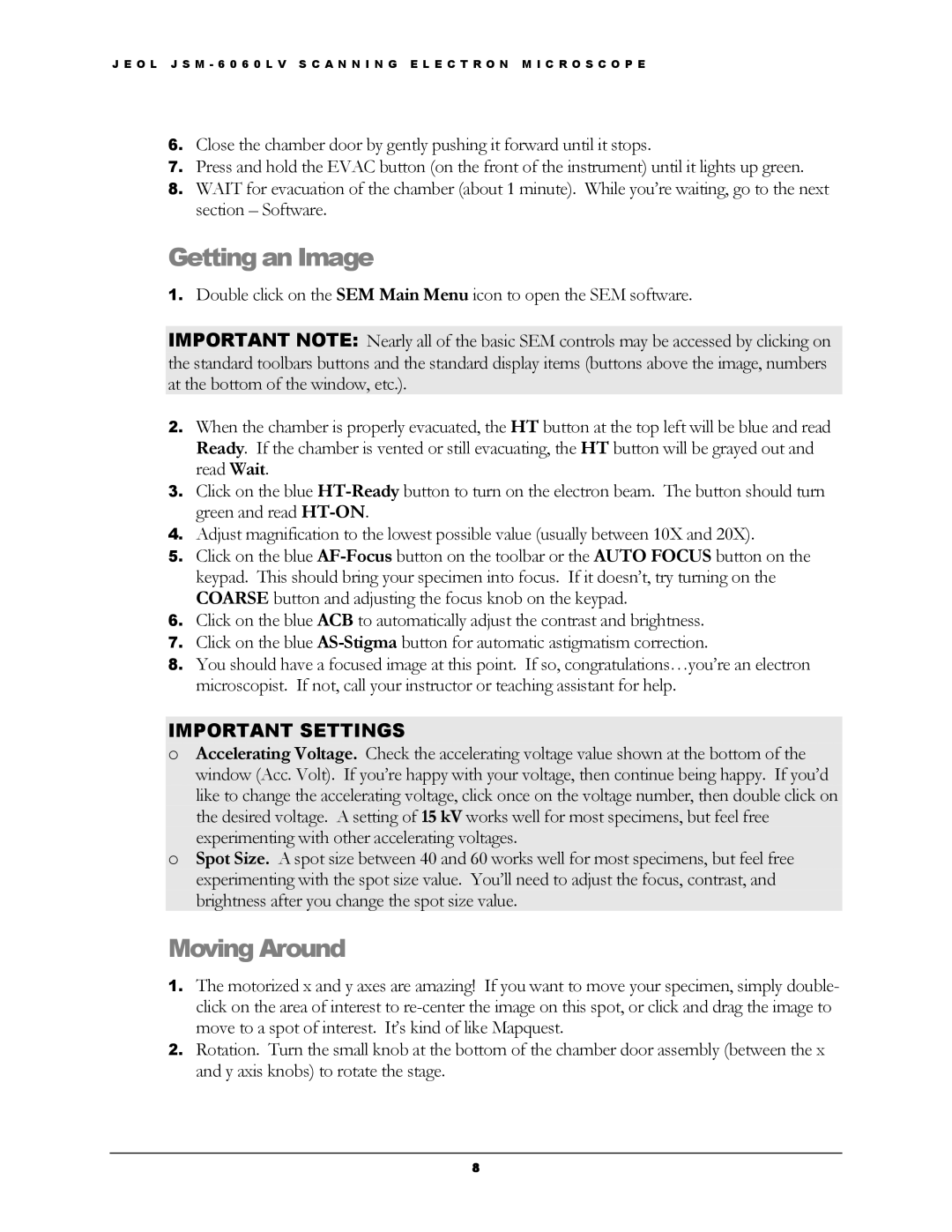 Dell JSM-6060LV manual Getting an Image, Moving Around 