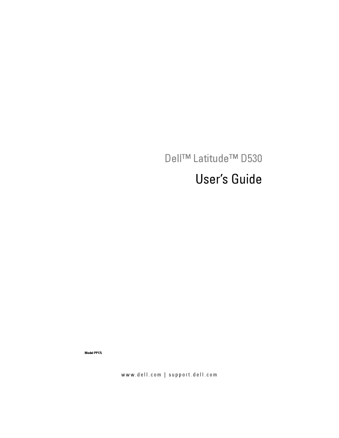 Dell JU373 manual User’s Guide 