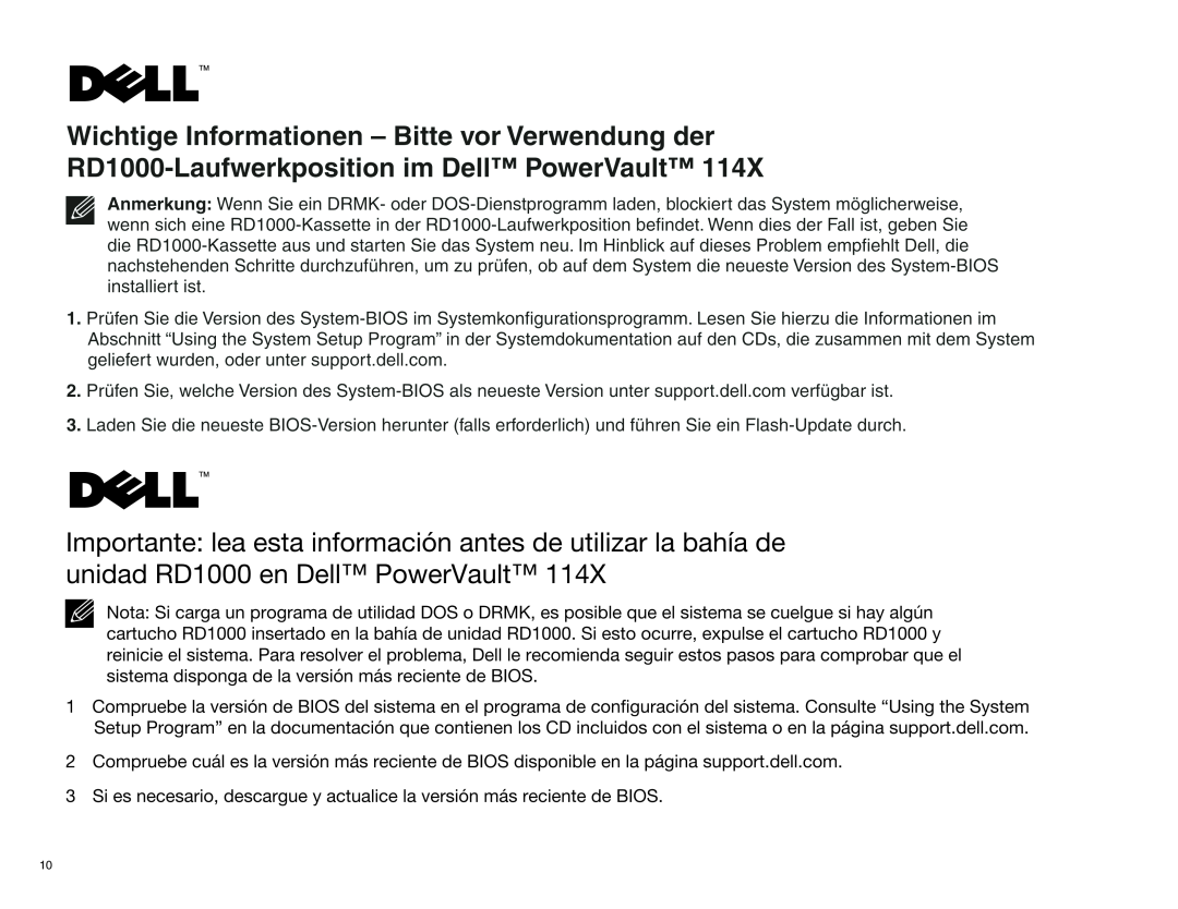 Dell K086P, 114x manual 