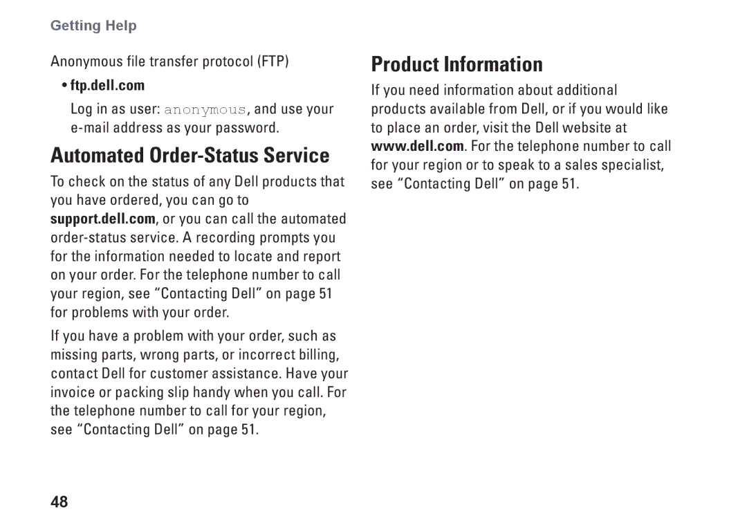 Dell K621P, 1011 setup guide Product Information, Ftp.dell.com 