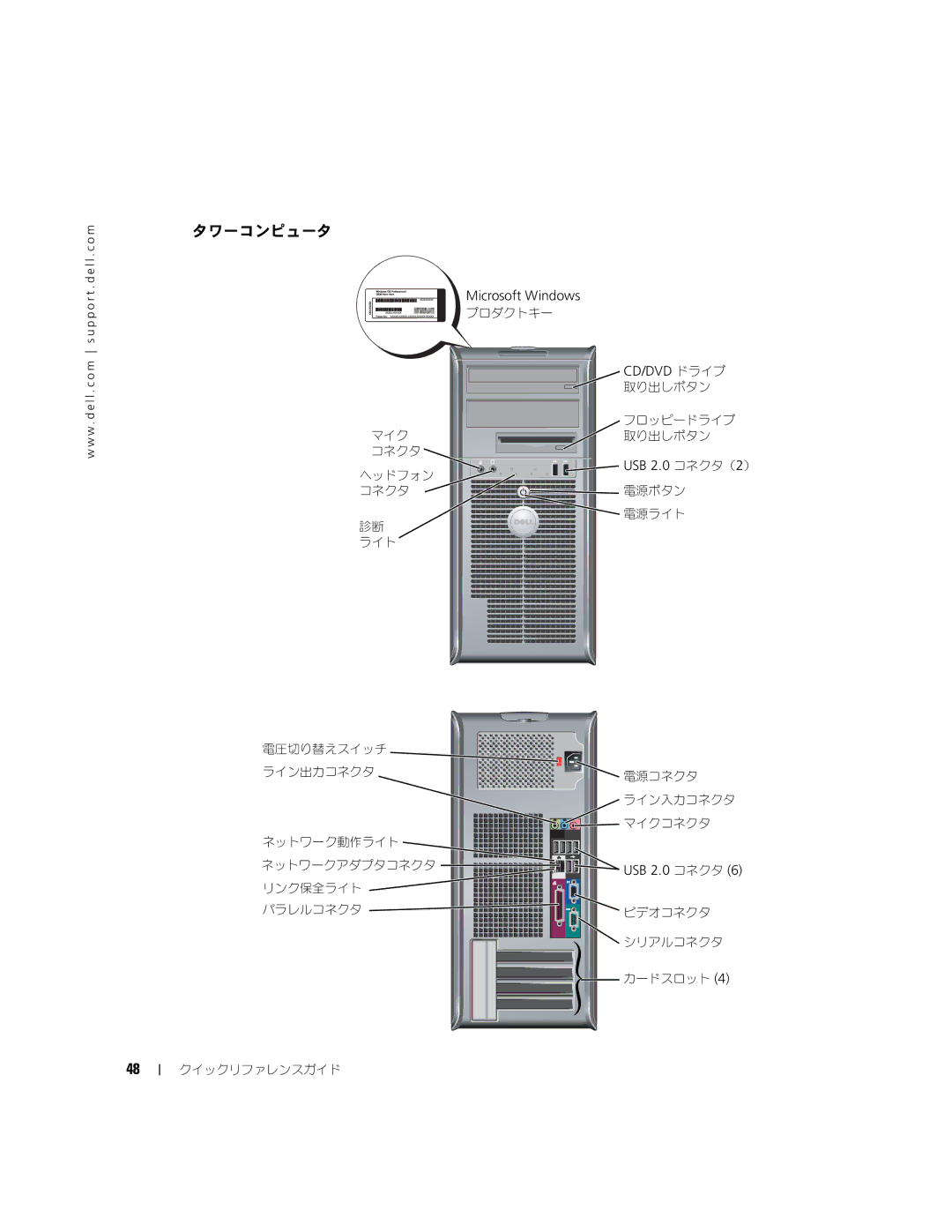 Dell K7822 manual タワーコンピュータ, Cd/Dvd ドライブ 