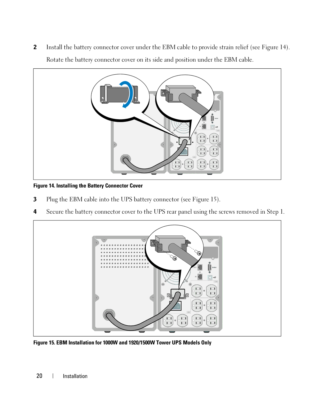 Dell K806N, K789N, K788N, 500W, H914N, H900N, H965N, J715N, J716N manual Installing the Battery Connector Cover 